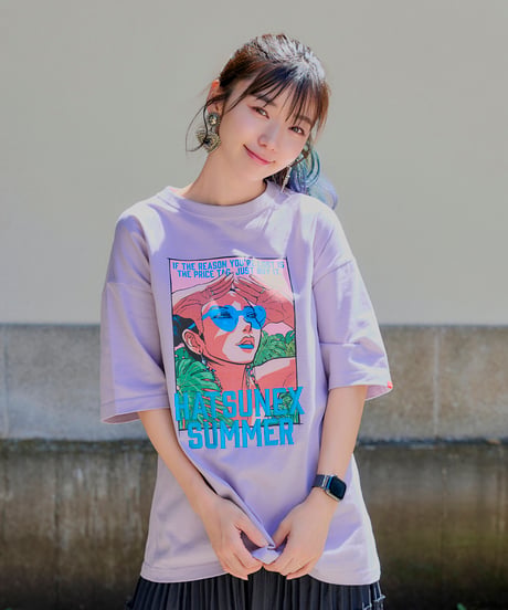 Hatsunex Summer Tシャツ（スモーキーパープル）