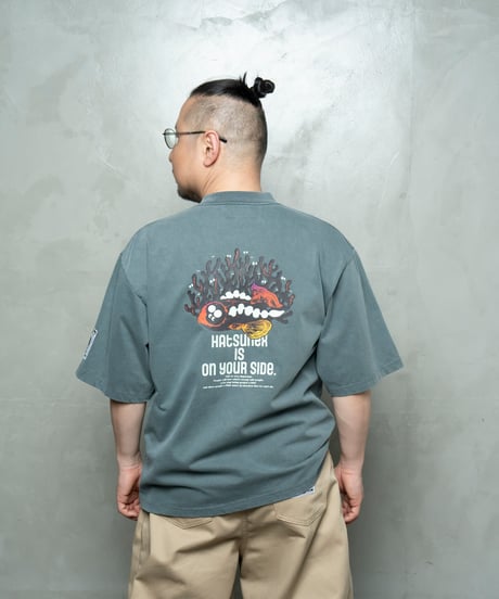 Hatsunex ABYSSAL ワイドシルエットTシャツ（ディープグリーン）