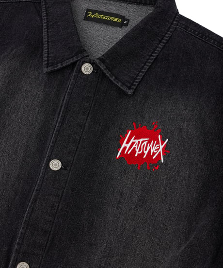 Hatsunex ビッグシルエットデニムジャケット（ブラック）