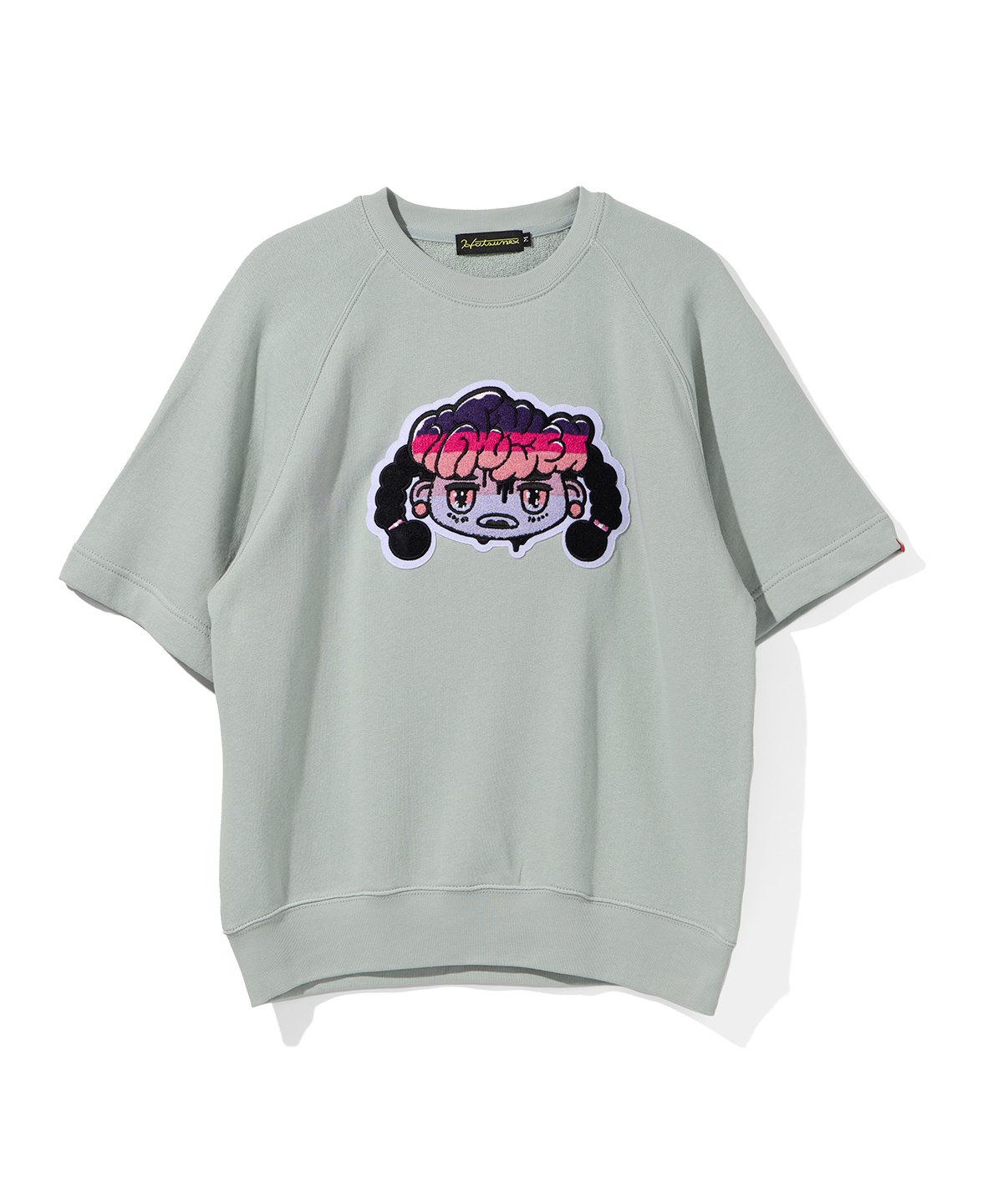 Hatsunex サガラ刺繍ライトオンススウェットTシャツ(スモーキー Hatsunex サガラ刺繍ライトオンススウェットTシャツ(スモーキー