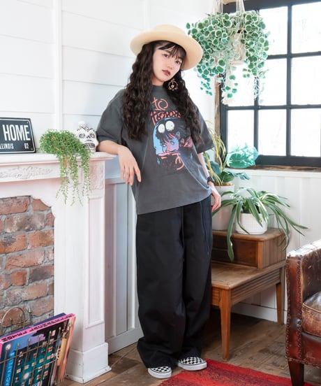 Hatsunex ABYSSAL ワイドシルエットTシャツ（オールドブラック）