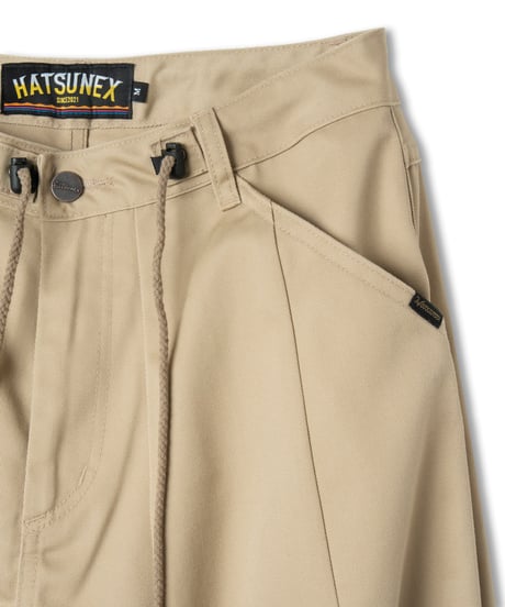 Hatsunex レクタングルツイルパンツ（フォーン）