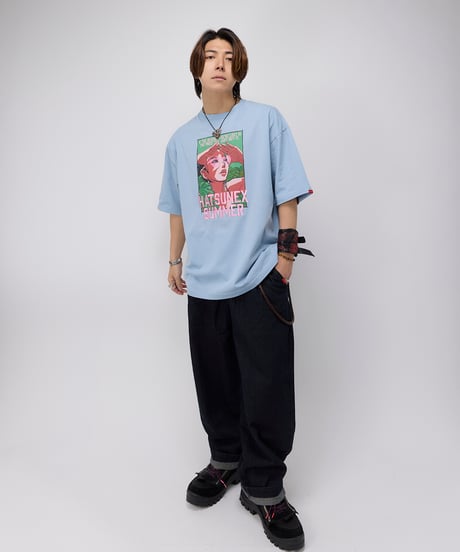 Hatsunex Summer Tシャツ（アシッドブルー）