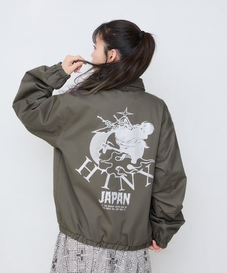 "KOMAINU" 刺繍ジャケット（カーキ）