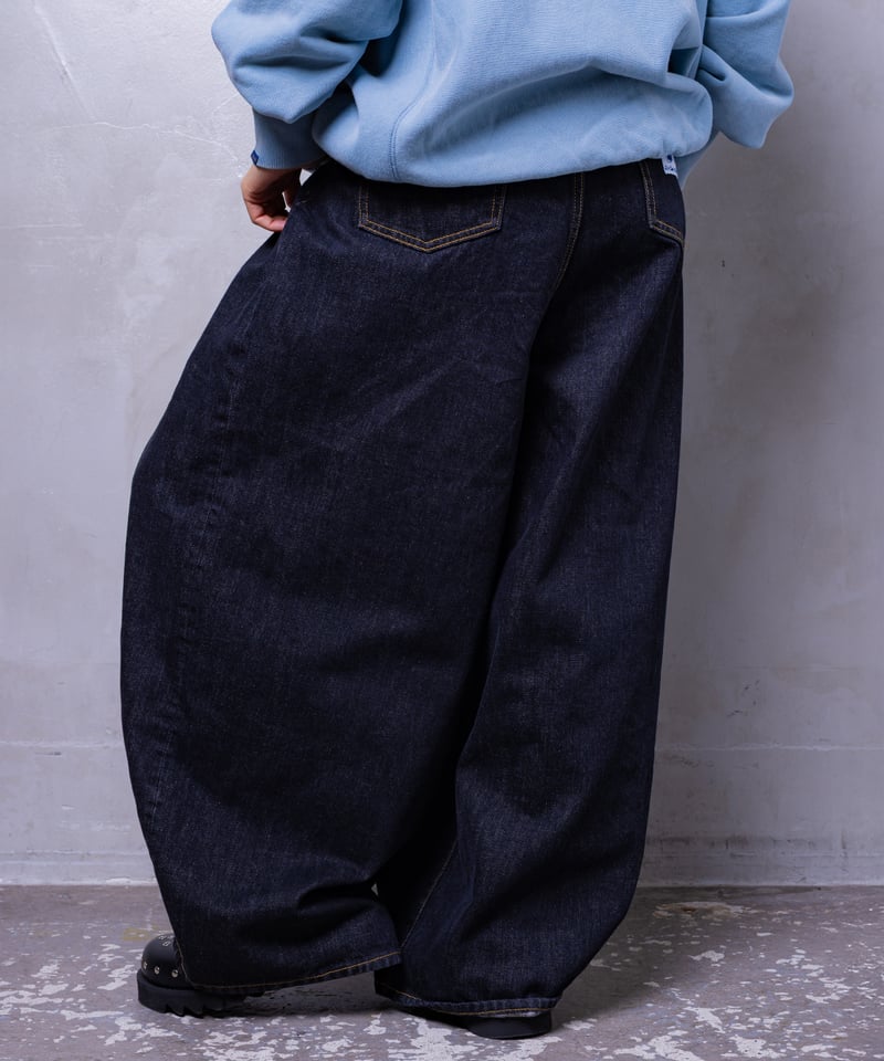 極美品　ロータ　ネイビーデニムスラック　48 GZ-40SD5PXX 13oz SHOWA×graphzero jeans-XX L.ID (38,40