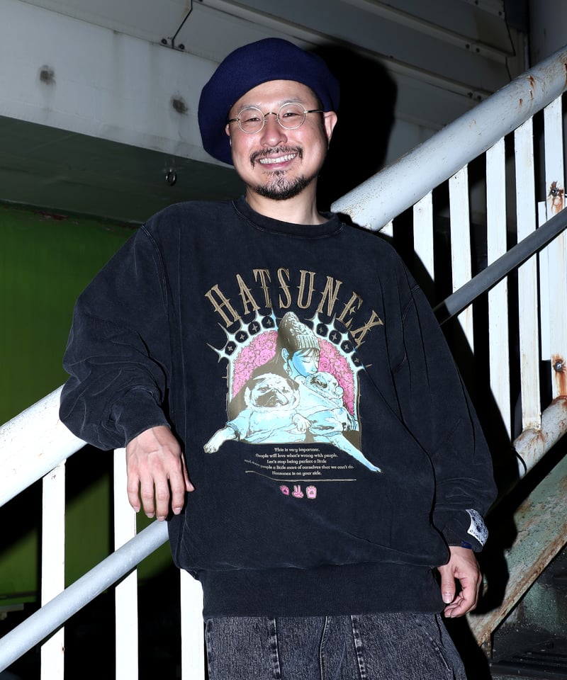 ハンドステッチビッグベレー（ネイビー） | HATSUNEXオフィシャルストア