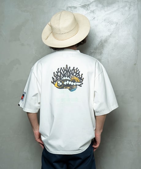 Hatsunex ABYSSAL ワイドシルエットTシャツ（オフホワイト）