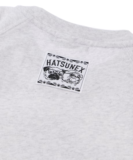 Hatsunex サガラ刺繍ライトオンススウェットTシャツ（アッシュ）