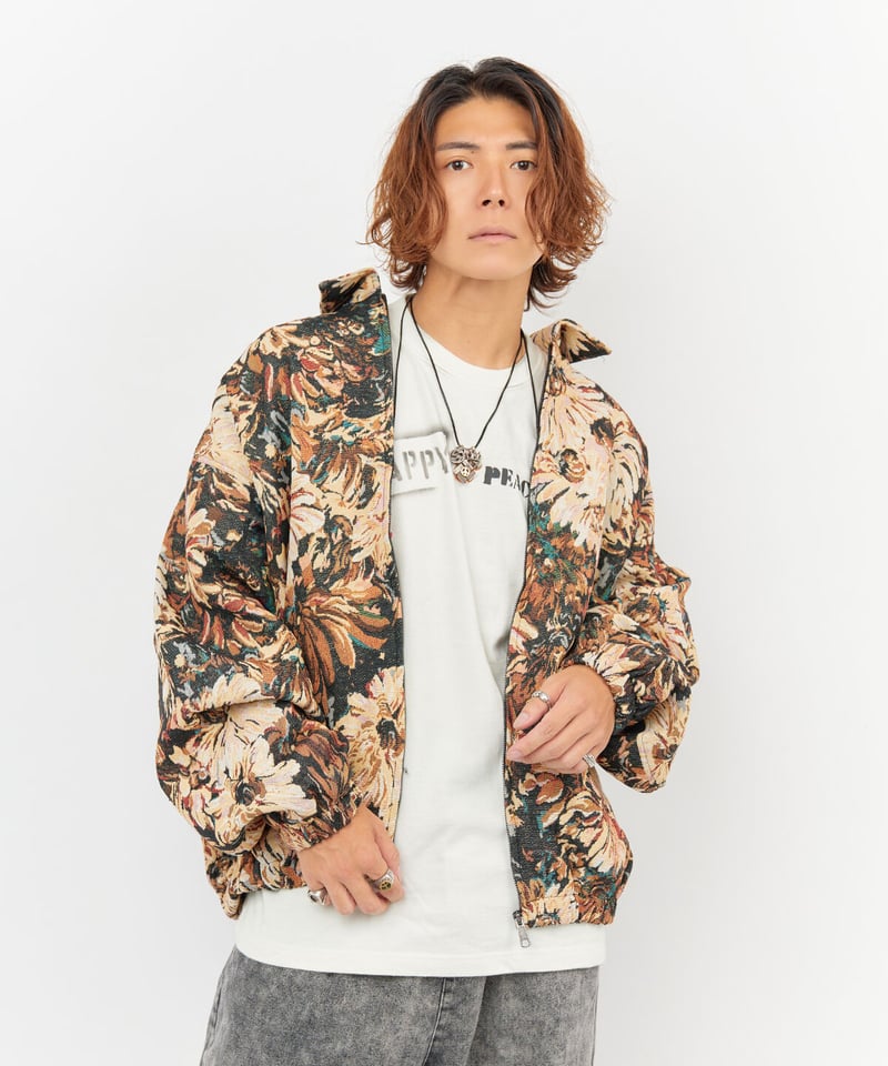 romanticstandard ゴブラン柄ブルゾン romanticstandard ゴブラン柄ブルゾン ゴブランCatジャケット