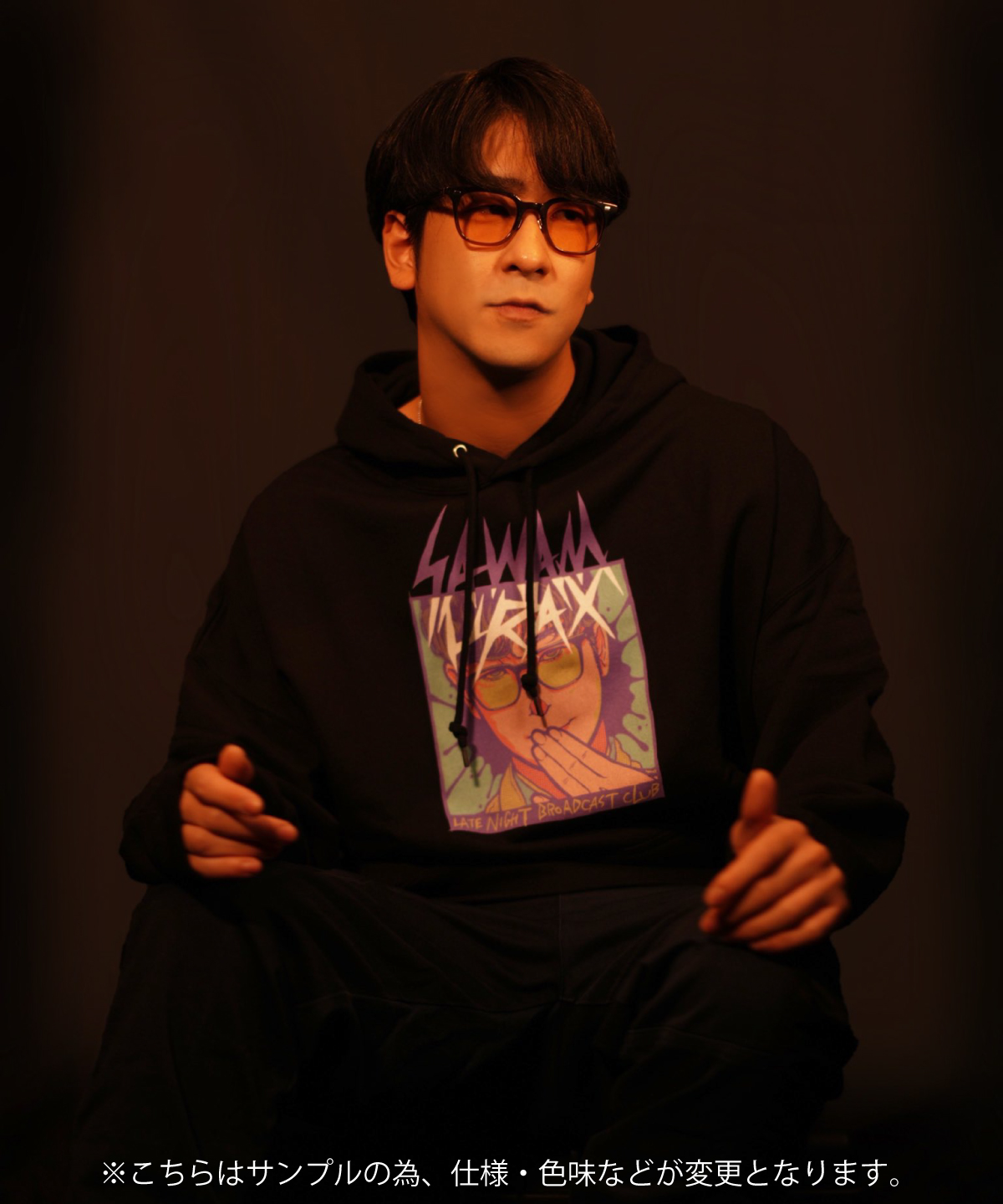 レア商品HATSUNEXたっくーコラボ Hatsunex x SAWAMURAX “limited”コラボパーカー（BLACK） |