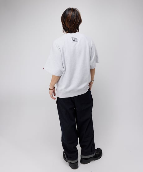Hatsunex サガラ刺繍ライトオンススウェットTシャツ（アッシュ）