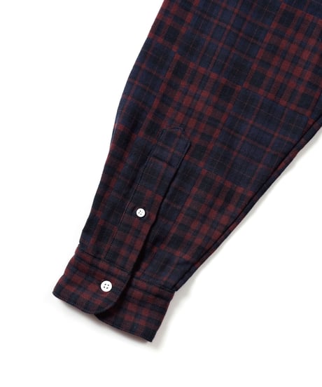 LIMITEDオーバーサイズチェックシャツ（GREEN×BURGUNDY）