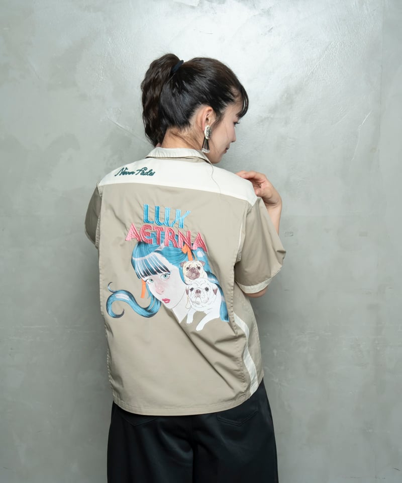 Hatsunex meets Isamu Gakiya オールディーズボウリングシャツ（フォー