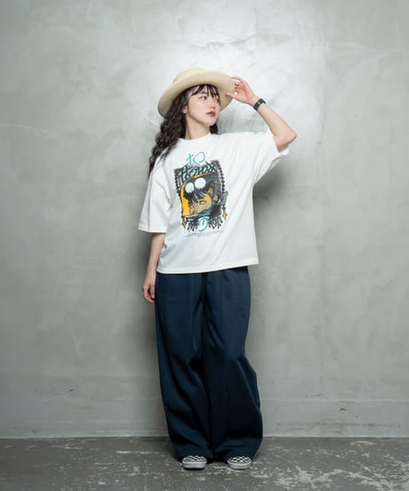 Hatsunex ABYSSAL ワイドシルエットTシャツ（オフホワイト）