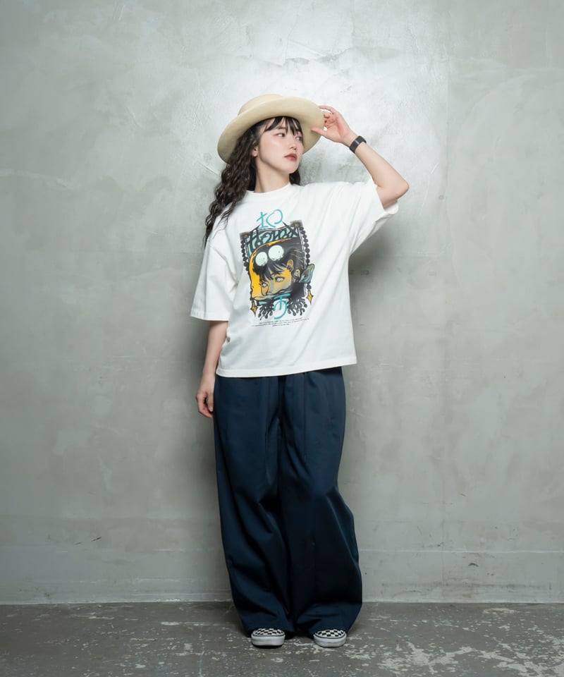 Hatsunex ABYSSAL ワイドシルエットTシャツ（オフホワイト） | HATSUNE