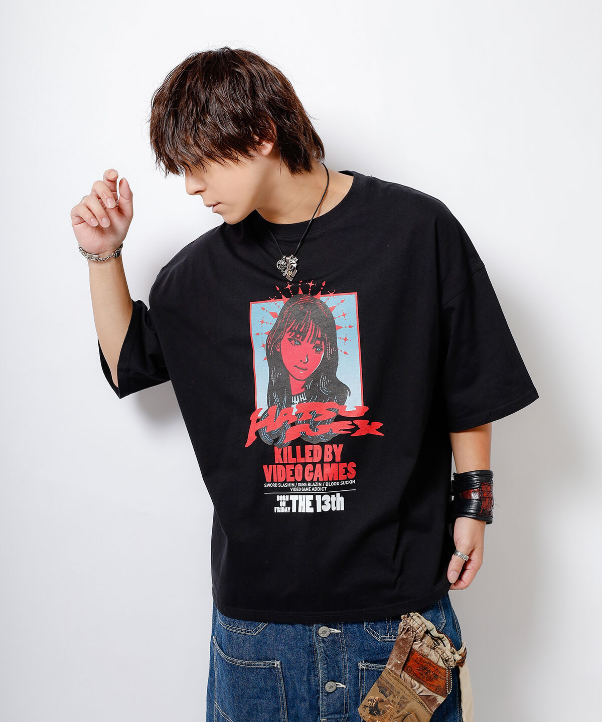 Hatsunex Loose T-Shirt（BLACK） | HATSUNEXオフィシャルストア
