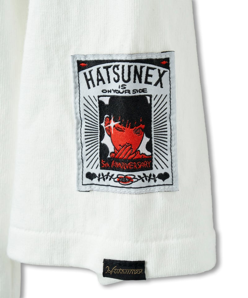 Hatsunex BEHIND YOU フットボールシャツ（オフホワイト） | HATSUNE