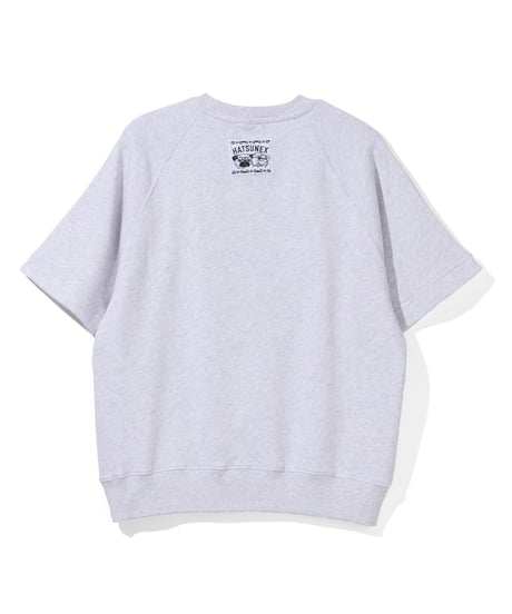 Hatsunex サガラ刺繍ライトオンススウェットTシャツ（アッシュ）