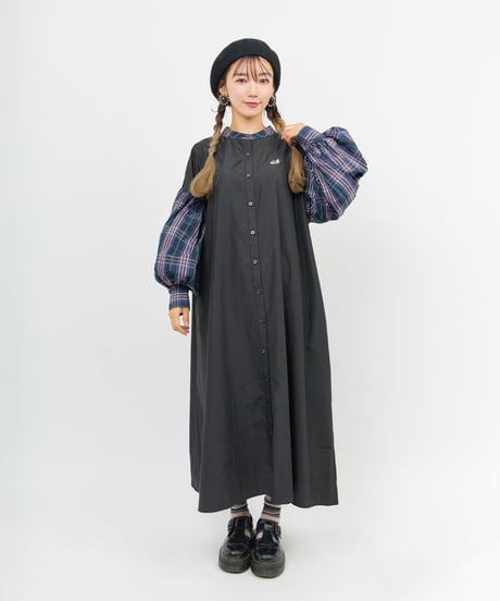 LIMITEDノーカラーワンピース（BLUE）