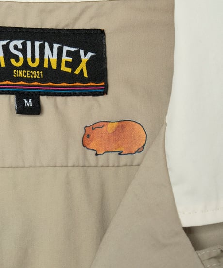 Hatsunex meets Isamu Gakiya オールディーズボウリングシャツ（フォーン）