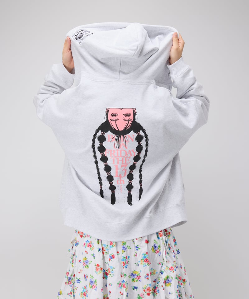 Hatsunex “MITERU” Zip upパーカー(フラミンゴアッシュ Hatsunex “MITERU” Zip upパーカー(フラミンゴアッシュ