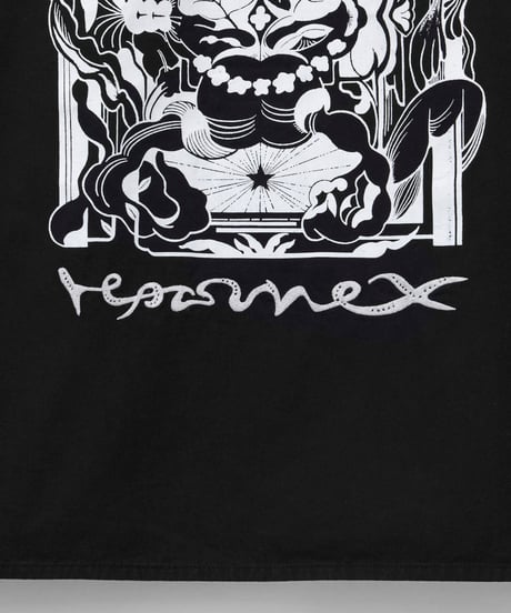 Hatsunex meets Meri Maeno "Greatful Flowers" China Shirts（Black）