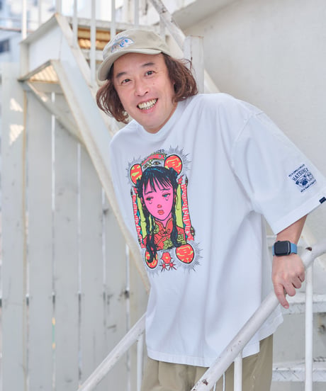 Jiangshi!? ワイドシルエットTシャツ（オフホワイト）