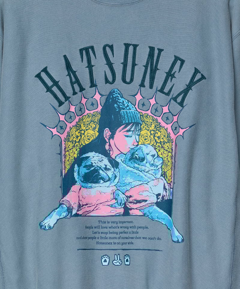 希少✨ヴィンテージ ビューティービースト スウェット LOVERS” ヴィンテージサイドリブスウェット（オールドパープル