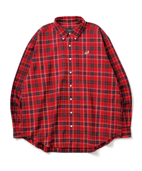 LIMITEDオーバーサイズチェックシャツ（RED×RED）