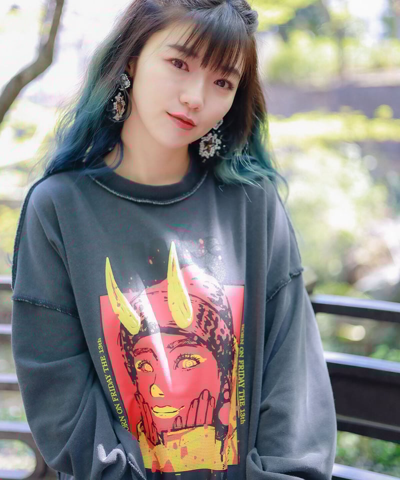 【迅速配送可能】hatsunex ONIKAMO アウトステッチトレーナー fit=scale-down,w=1200