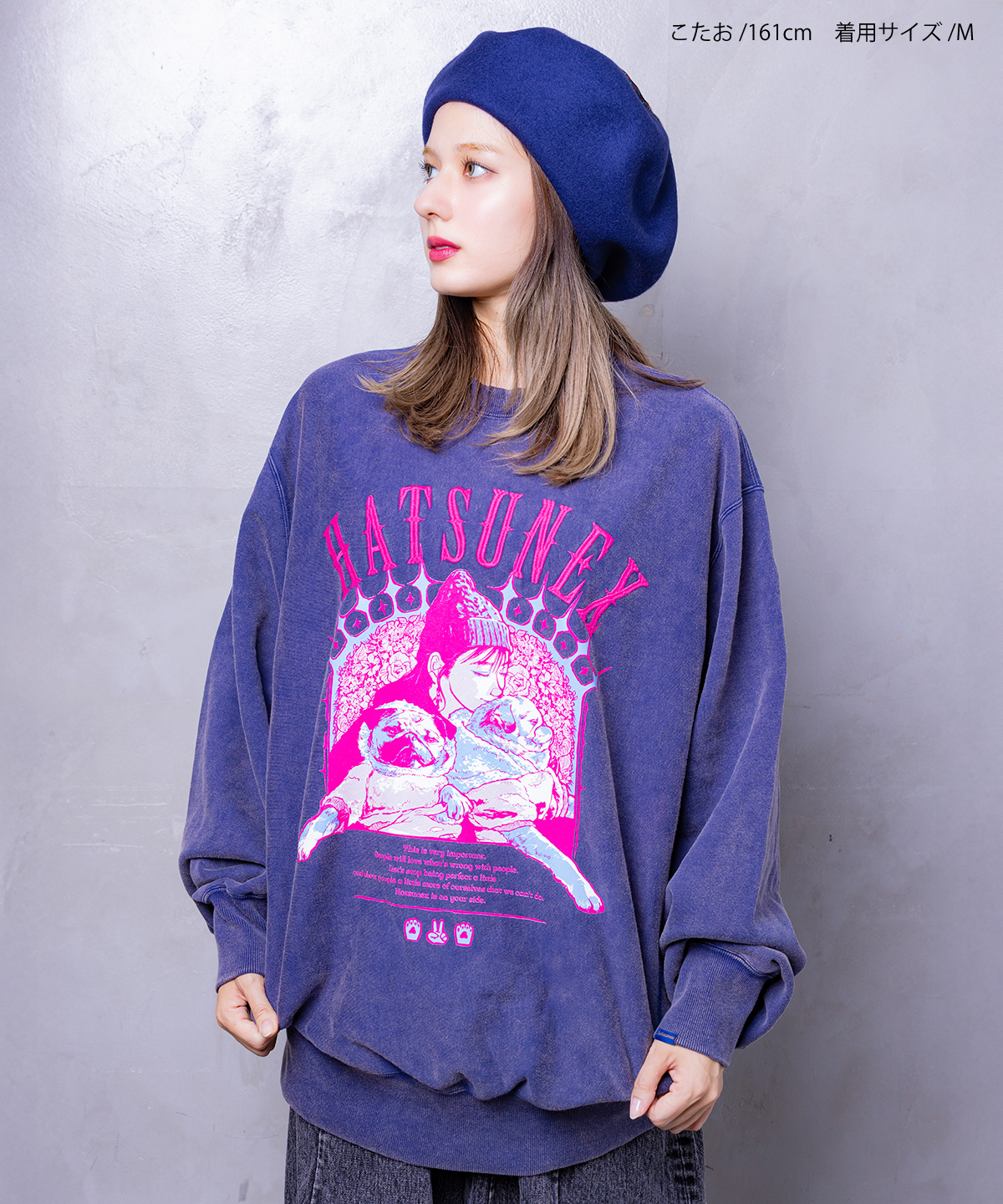 希少✨ヴィンテージ ビューティービースト スウェット LOVERS” ヴィンテージサイドリブスウェット（オールドパープル