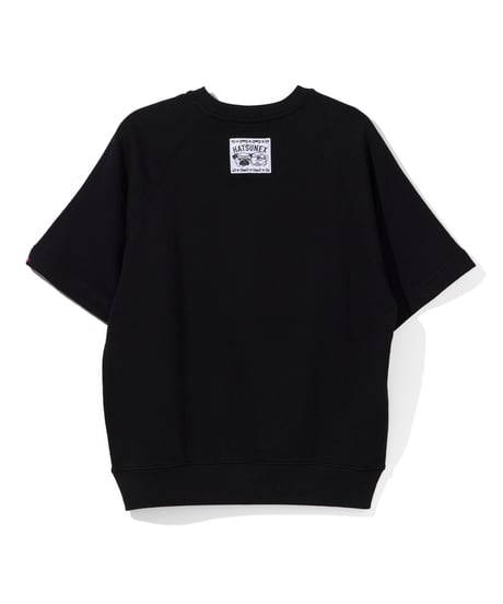 Hatsunex サガラ刺繍ライトオンススウェットTシャツ（ブラック）