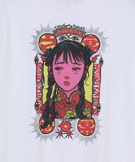 Jiangshi!? ワイドシルエットTシャツ（オフホワイト）