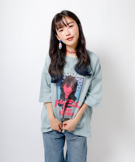 Hatsunex Loose T-Shirt（SAX BLUE）