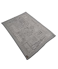 Hatsunex meets Apsu Shusei "TAIRIKUZU" MONYOU Shawl（STRAW GRAY）