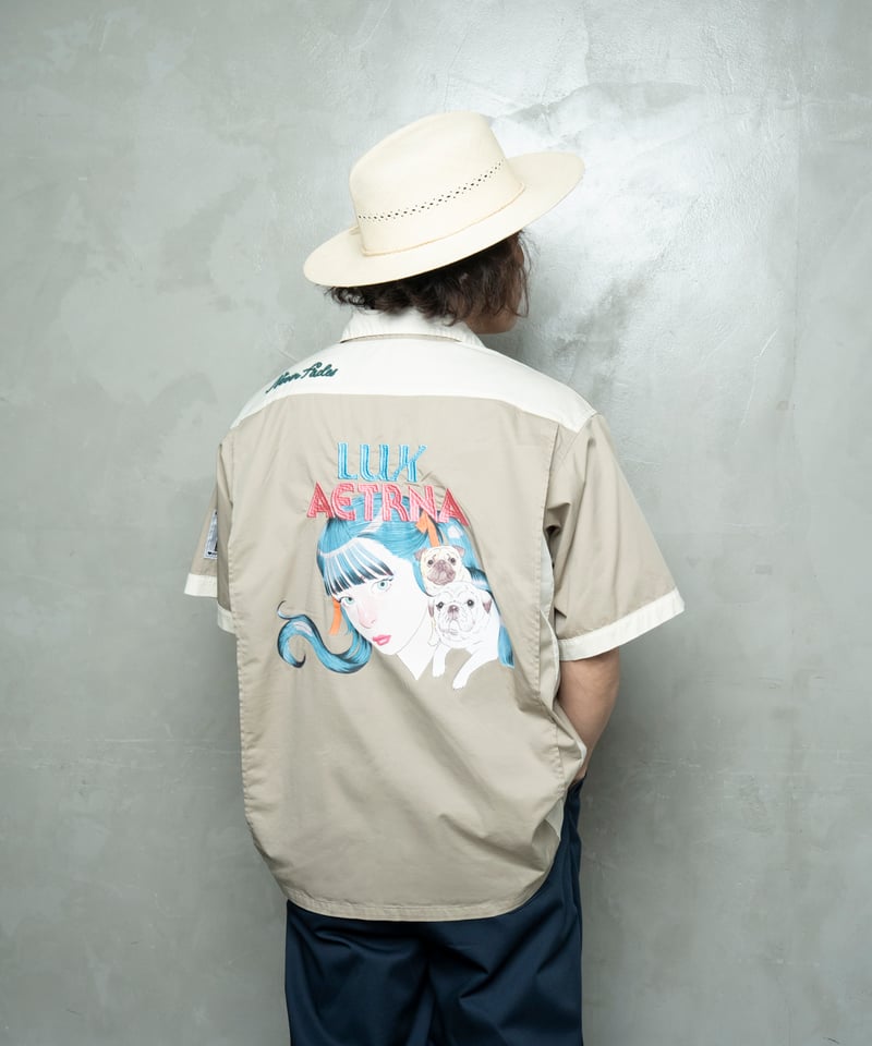 Hatsunex meets Isamu Gakiya オールディーズボウリングシャツ（フォー