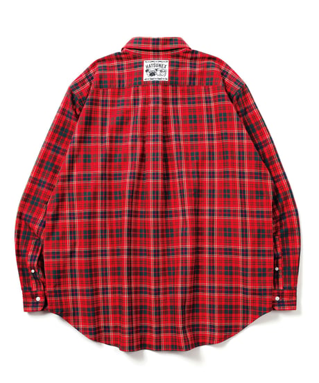 LIMITEDオーバーサイズチェックシャツ（RED×RED）