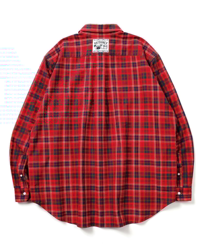 LIMITEDオーバーサイズチェックシャツ(RED×RED) | HATSUNEX LIMITEDオーバーサイズチェックシャツ(RED×RED) | HATSUNEX
