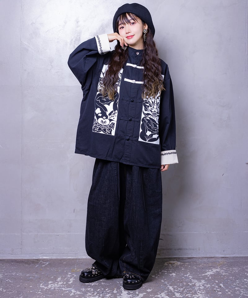 【極美品】PLEATS PLEASE デニム転写カットソー Lサイズ ブラック Hatsunex レクタングルデニム(ブラック) | HATSUNEX