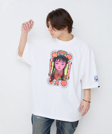Jiangshi!? ワイドシルエットTシャツ（オフホワイト）