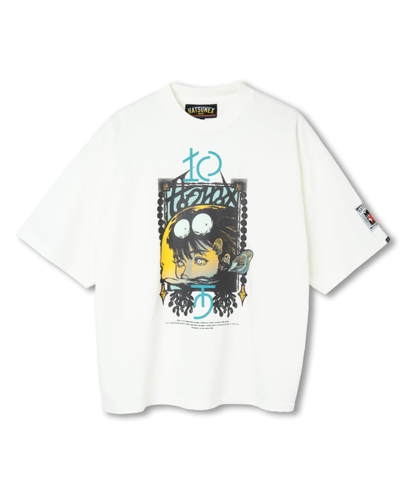 Hatsunex ABYSSAL ワイドシルエットTシャツ（オフホワイト） | HATSUNE