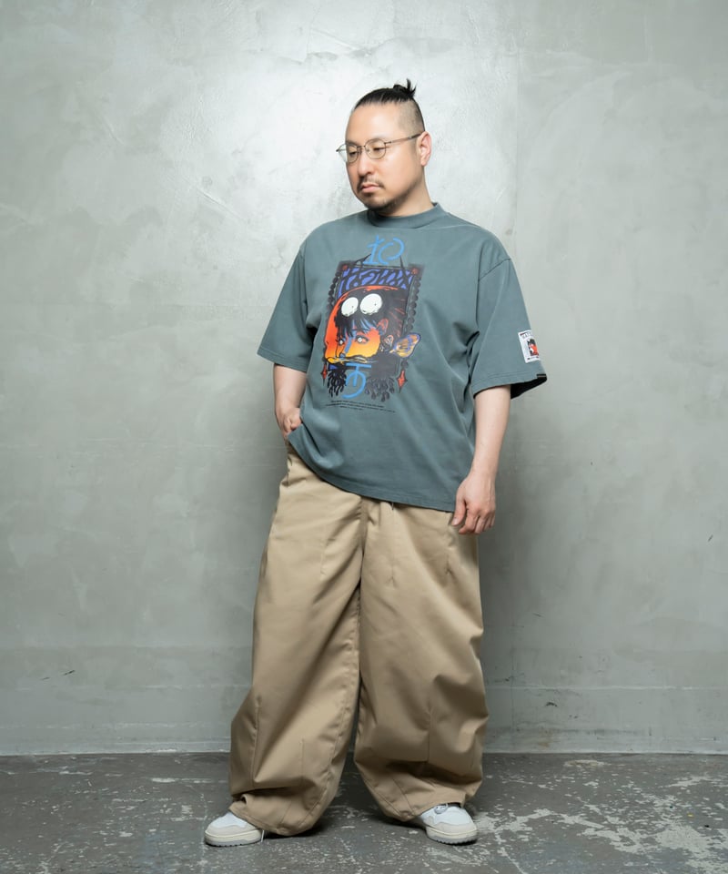 Hatsunex ABYSSAL ワイドシルエットTシャツ（ディープグリーン