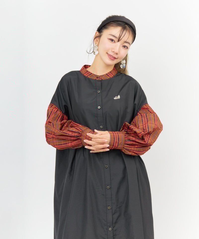 LIMITEDノーカラーワンピース(RED) | HATSUNEXオフィシャルストア LIMITEDノーカラーワンピース(RED) | HATSUNEXオフィシャルストア
