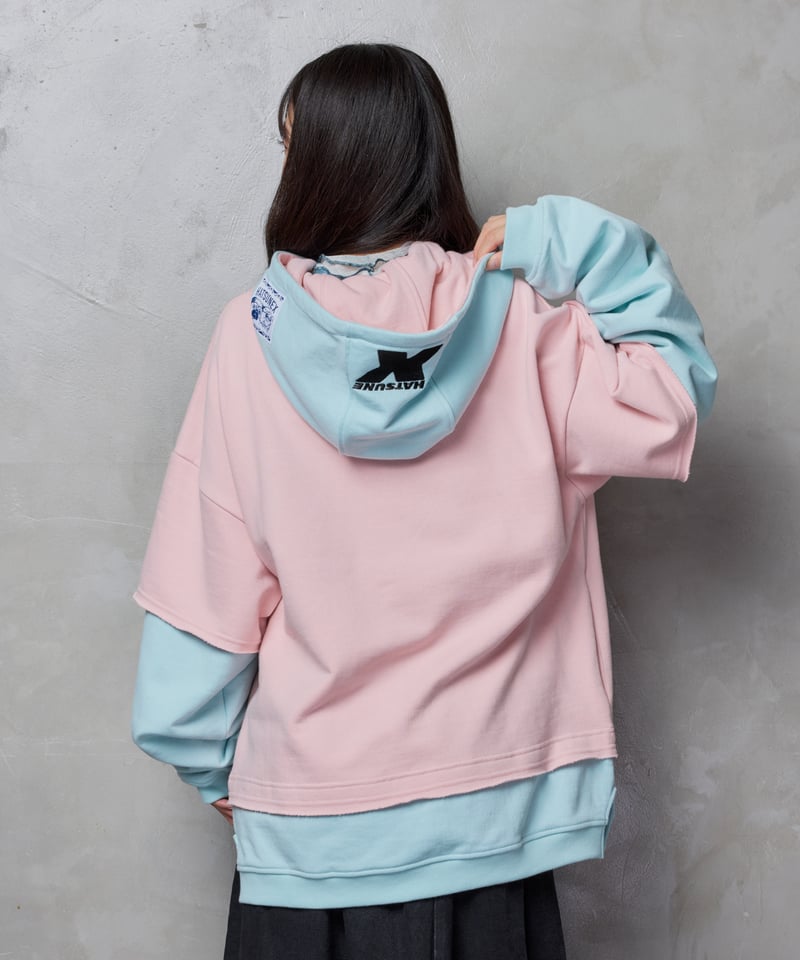 Hatsunex meets ISAMU GAKIYA フェイクレイヤードフーディー