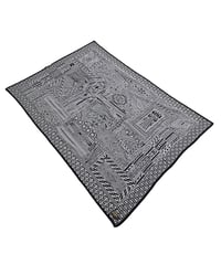 Hatsunex meets Apsu Shusei "TAIRIKUZU" MONYOU Shawl（CROW BLACK）
