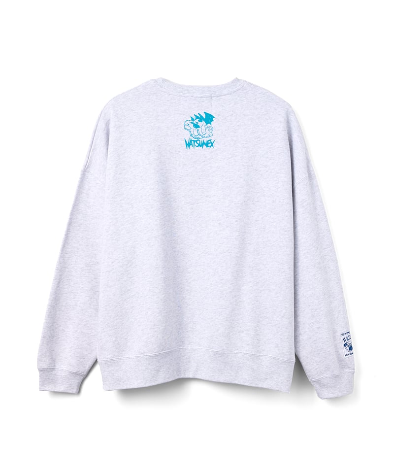 モールス”ビッグシルエット刺繍スウェット(グレイ) | HATSUNEX モールス”ビッグシルエット刺繍スウェット(グレイ) | HATSUNEX