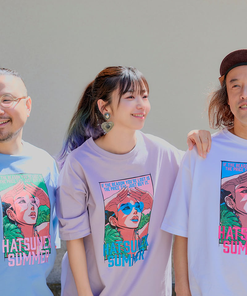 Hatsunex Summer Tシャツ（スモーキーパープル） | HATSUNEXオフィシャ