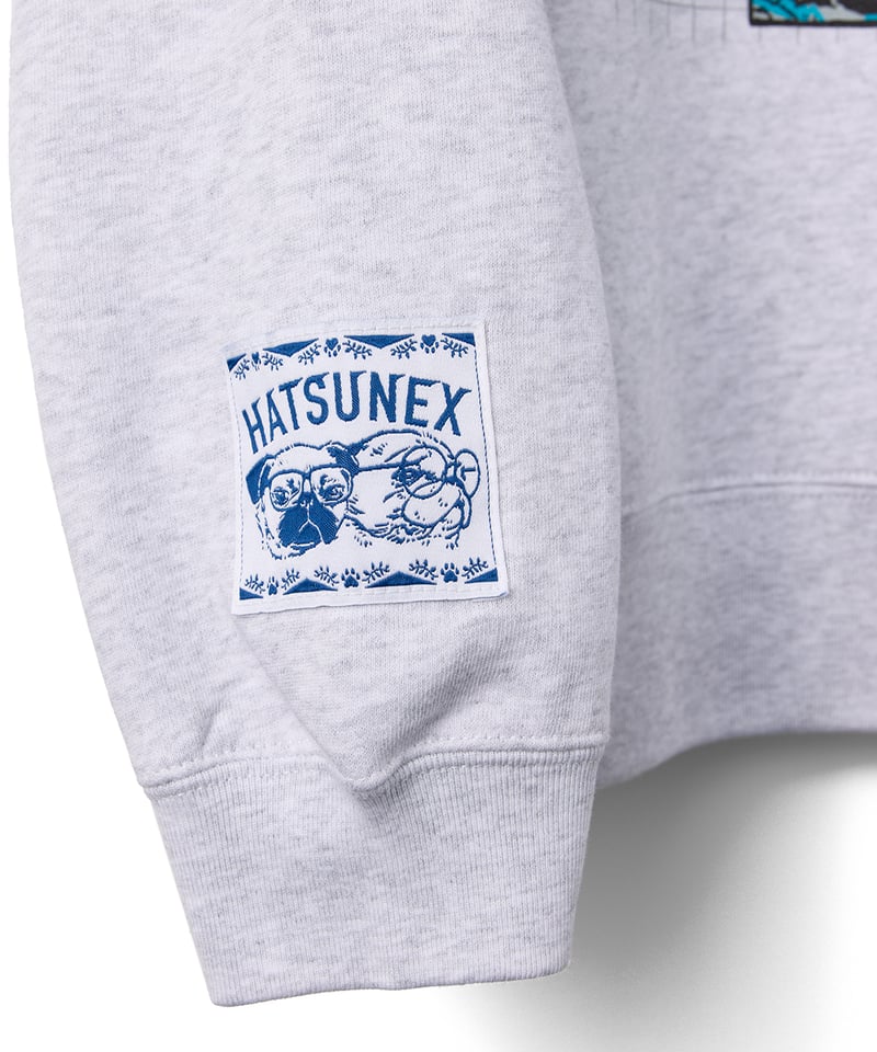 モールス”ビッグシルエット刺繍スウェット(グレイ) | HATSUNEX モールス”ビッグシルエット刺繍スウェット(グレイ) | HATSUNEX