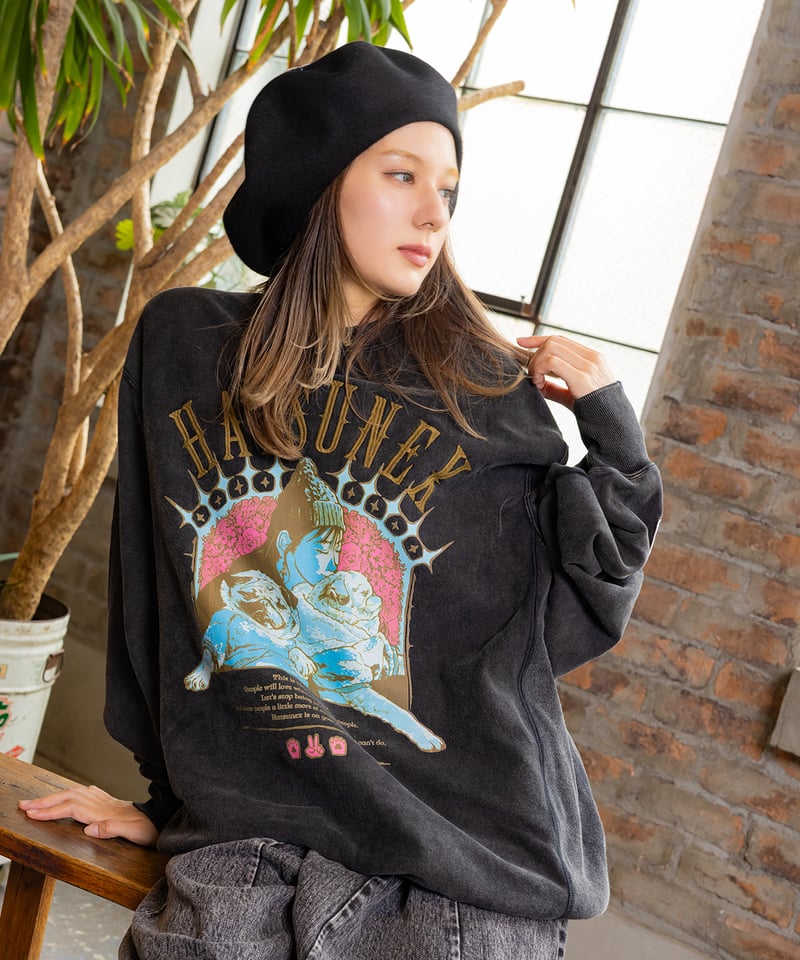 ハンドステッチビッグベレー（ブラック） | HATSUNEX