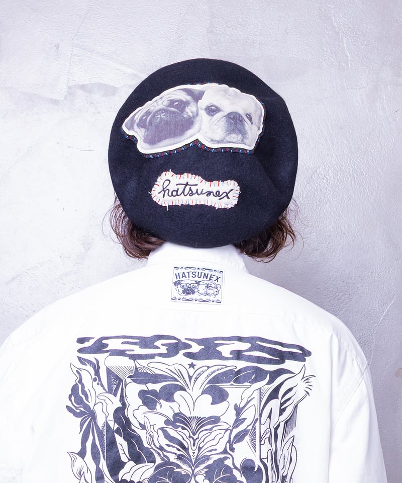 ハンドステッチビッグベレー（ブラック） | HATSUNEXオフィシャルストア